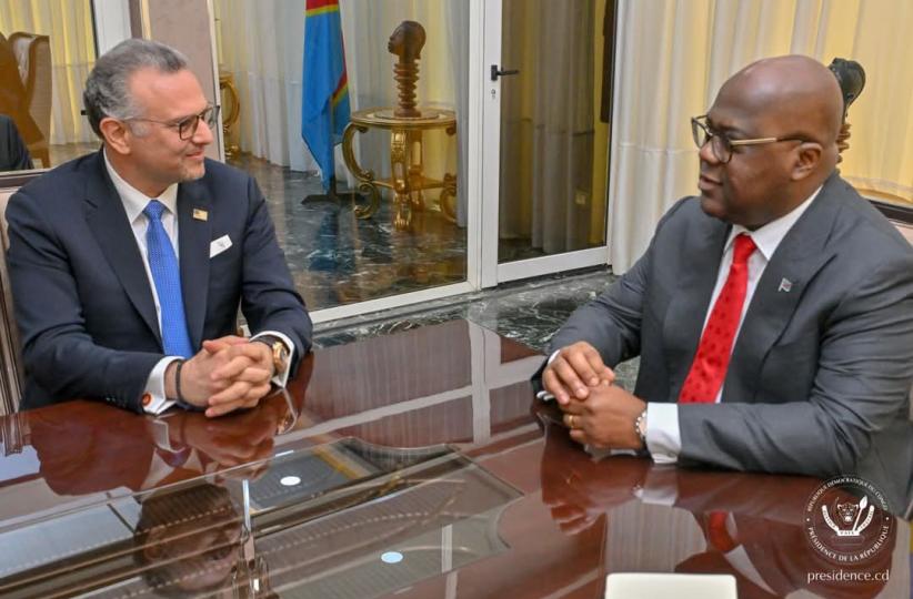 Massad Boulos et Félix Tshisekedi 