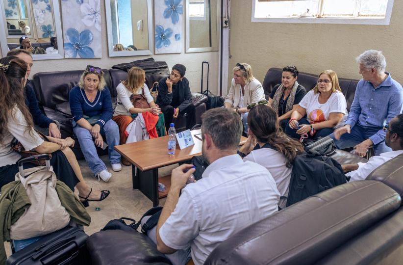 La délégaion de huit députés européens en mission en RDC