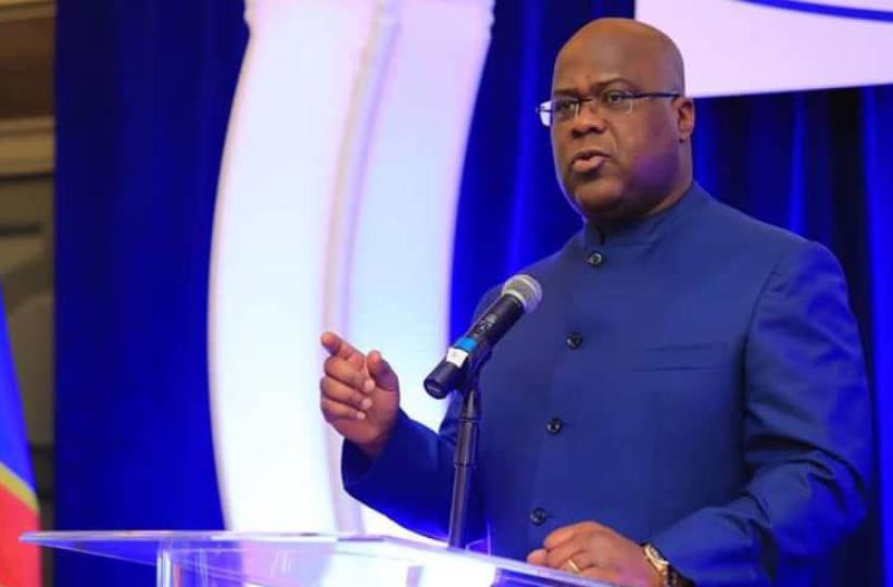 Félix Tshisekedi, président de la République démocratique du Congo, lors de l'ouverture de conférences annuelles des services publics le 16 décembre 2025