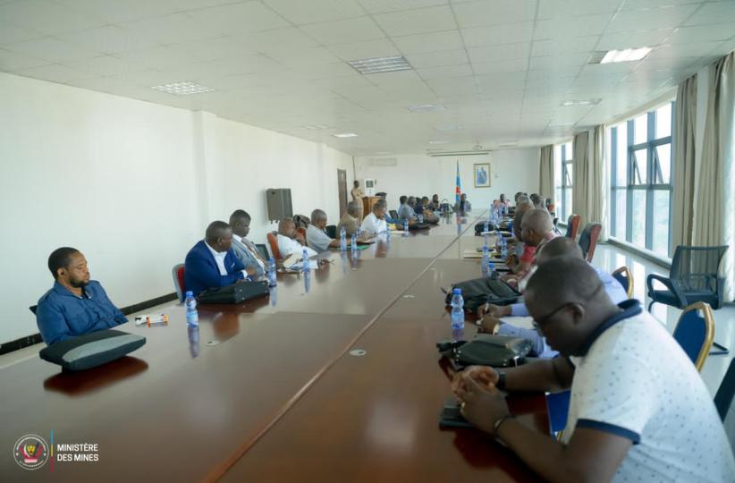 Lors de la mission du ministère de Mines dans la province de Haut Katanga le 26 janvier 2026