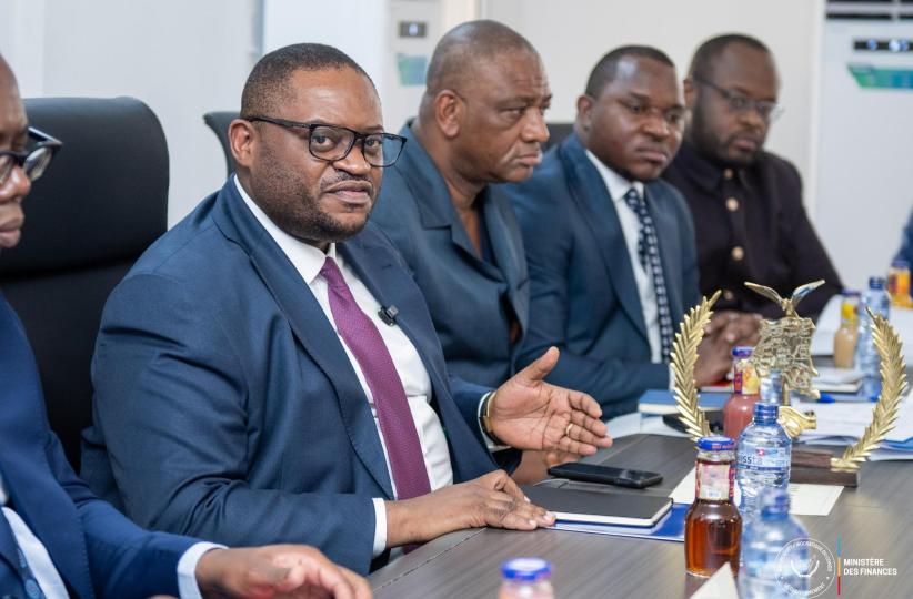 Doudou Fwamba, ministre de Finances lors de la réunion stratégique sur la mise en oeuvre de déconcentration de l'ordonnancement avec la DGTCP 