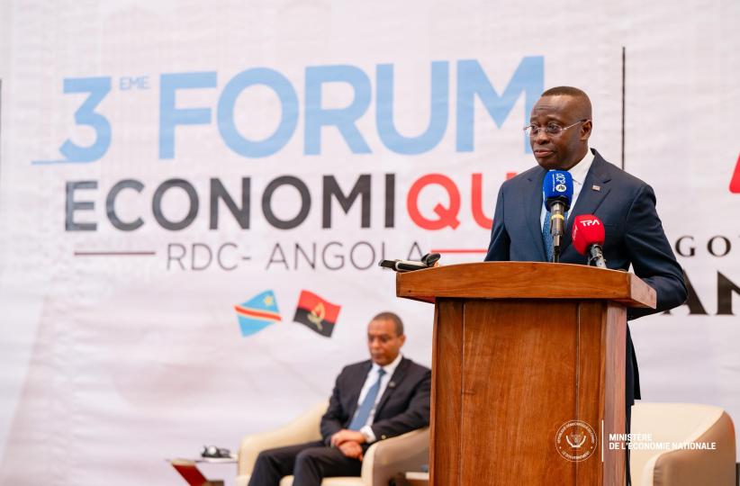 Daniel Mukoko Samba, ministre congolais de l'économie nationale 